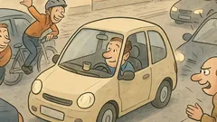 Witz: Einen Monat nicht am Steuer – Hupkonzert!