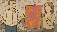 Witz: Schatz, 500 Tapeten – keine passt!