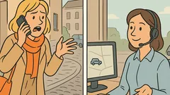 Witz: Wo bleibt das orange Taxi, bitte?