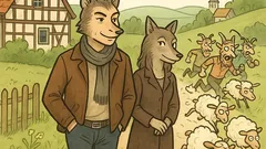 Witz: Echte Männer wie Wölfe – mit Wölfin